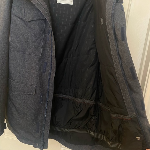 Burton Navy Snowboard Jacket Living Lining - Picture 3 of 5